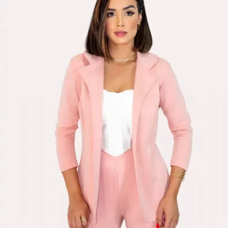 Blazer de luxo Lady Griffe Roxo